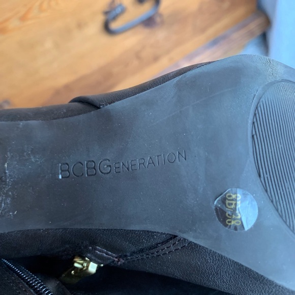 BCBGeneration Brown faux leather stiletto boots - Picture 5 of 8